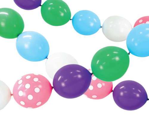 Linking Balloons - Girl Assorted Colours - Click Image to Close
